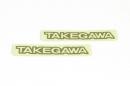 TAKEGAWAステッカー(金文字)